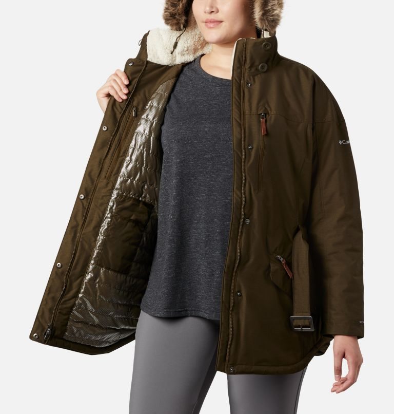 Women's Columbia Carson Pass II Jackets Dark Brown | Plus Size CA-F4830